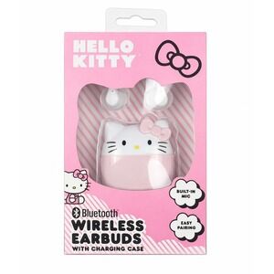 Hello Kitty Bluetooth Wireless Earbuds Pink Charging Case Sanrio